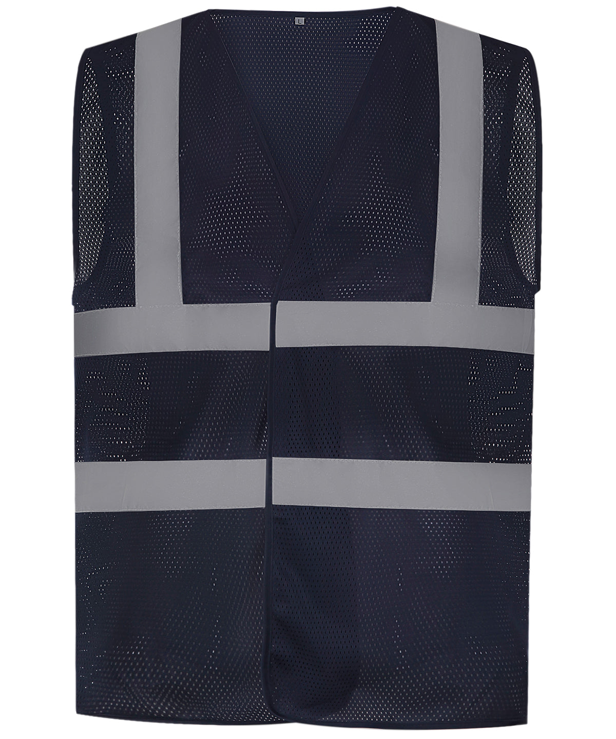 Top cool open mesh 2-band-and-braces waistcoat (HVW120) | Navy