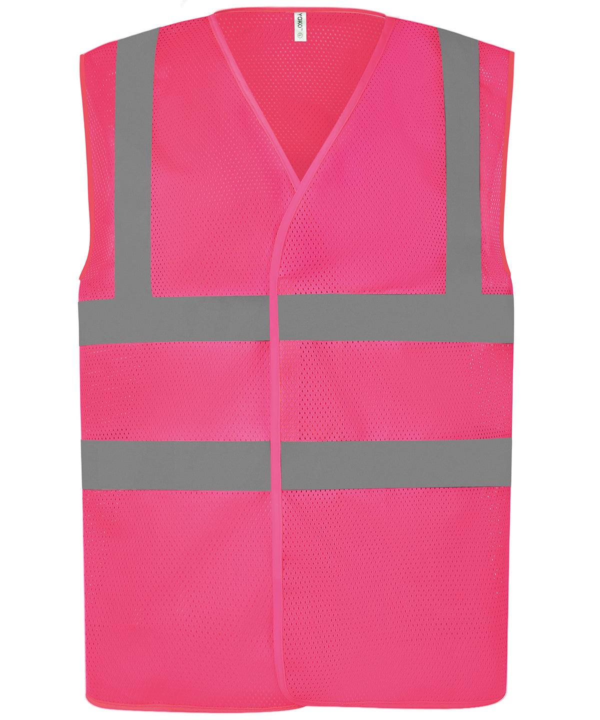 Top cool open mesh 2-band-and-braces waistcoat (HVW120) | pink