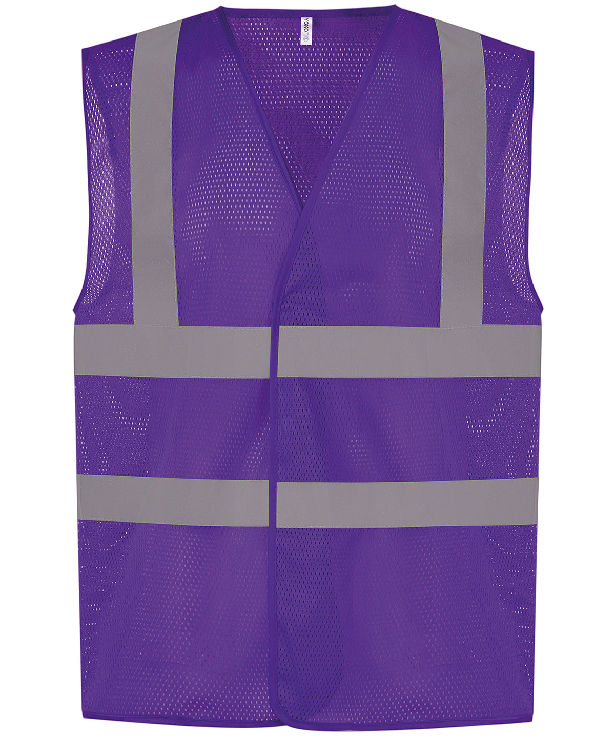 Top cool open mesh 2-band-and-braces waistcoat (HVW120) | Purple