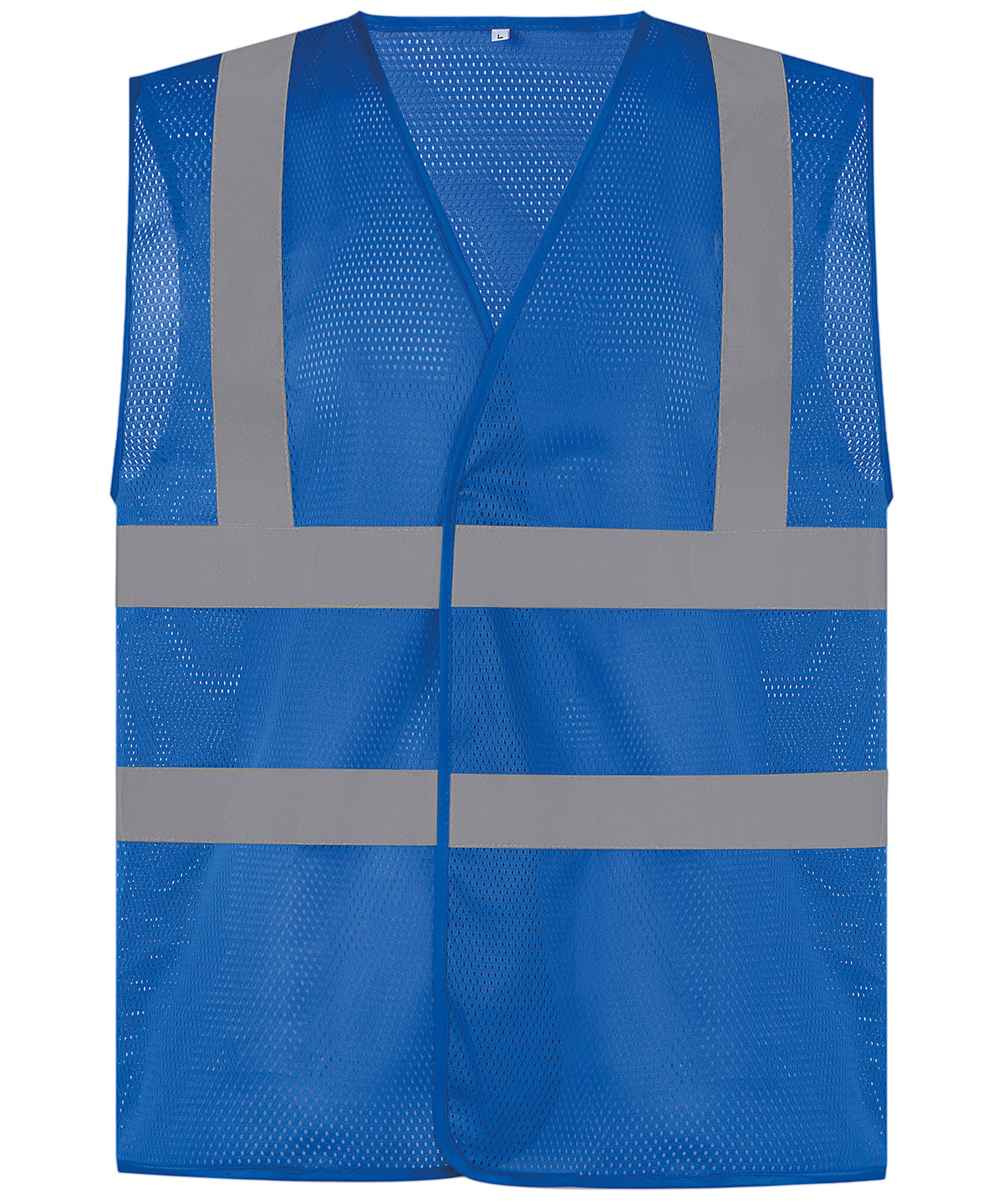 Top cool open mesh 2-band-and-braces waistcoat (HVW120) | royal blue