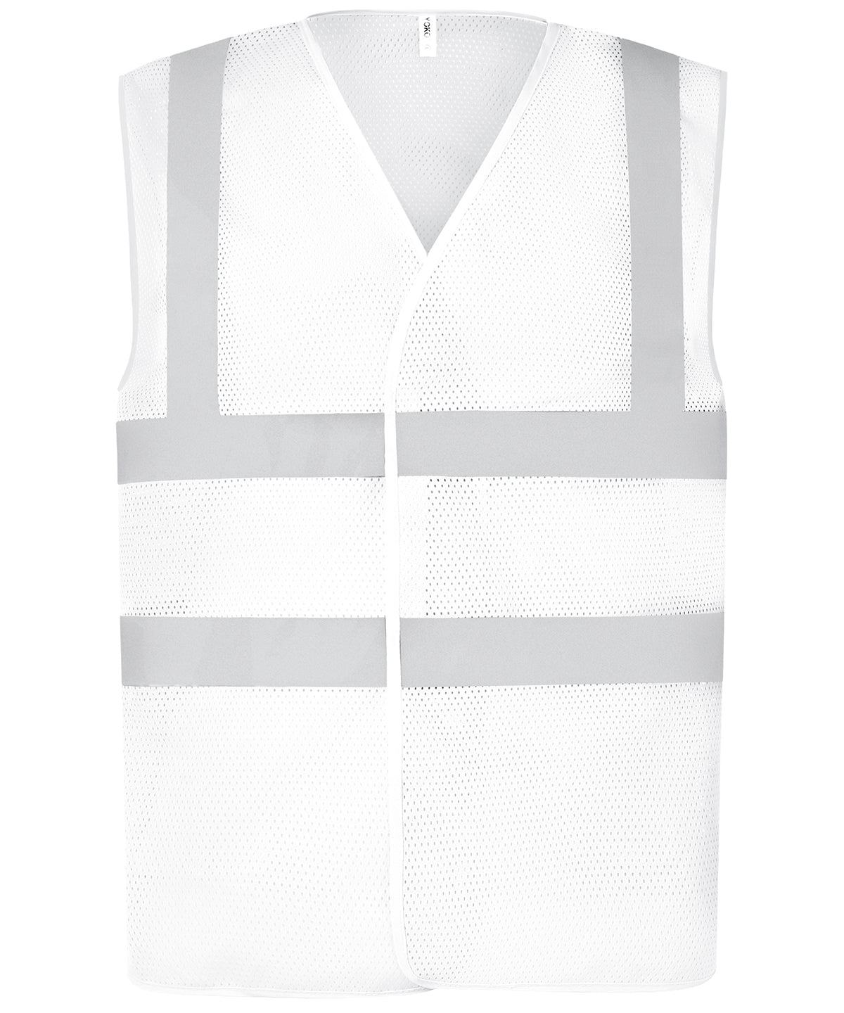Top cool open mesh 2-band-and-braces waistcoat (HVW120) | White