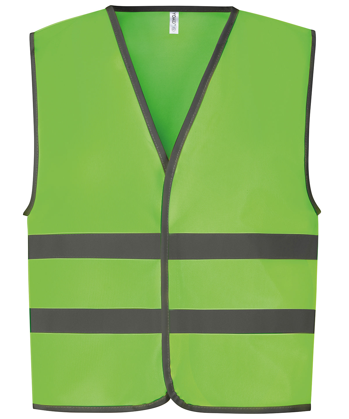 Hi-vis reflective border kids waistcoat (HVW102CH) | lime