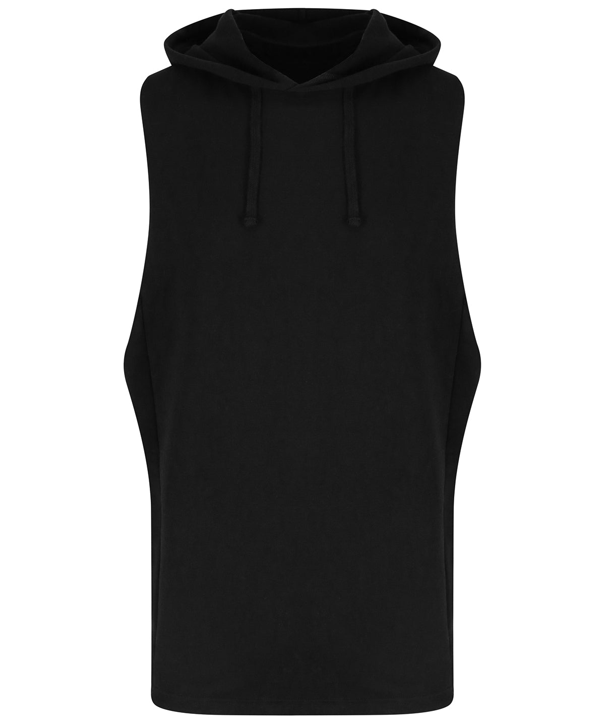 Urban sleeveless muscle hoodie | Jet Black