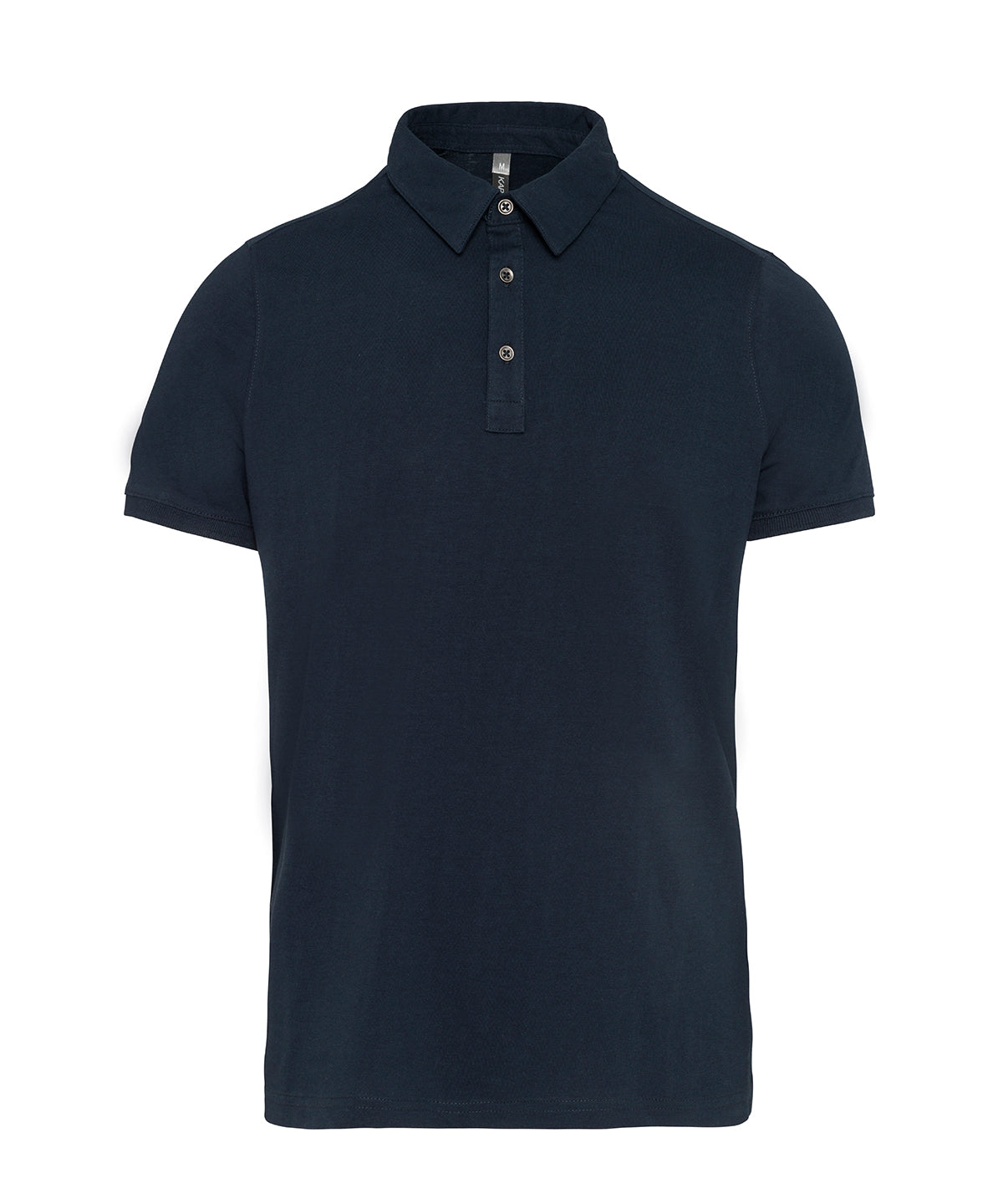 Jersey knit polo shirt | navy