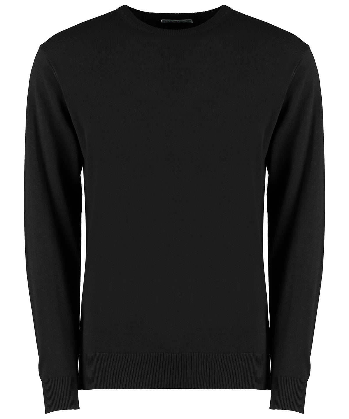 Regular fit Arundel crew neck sweater | Black