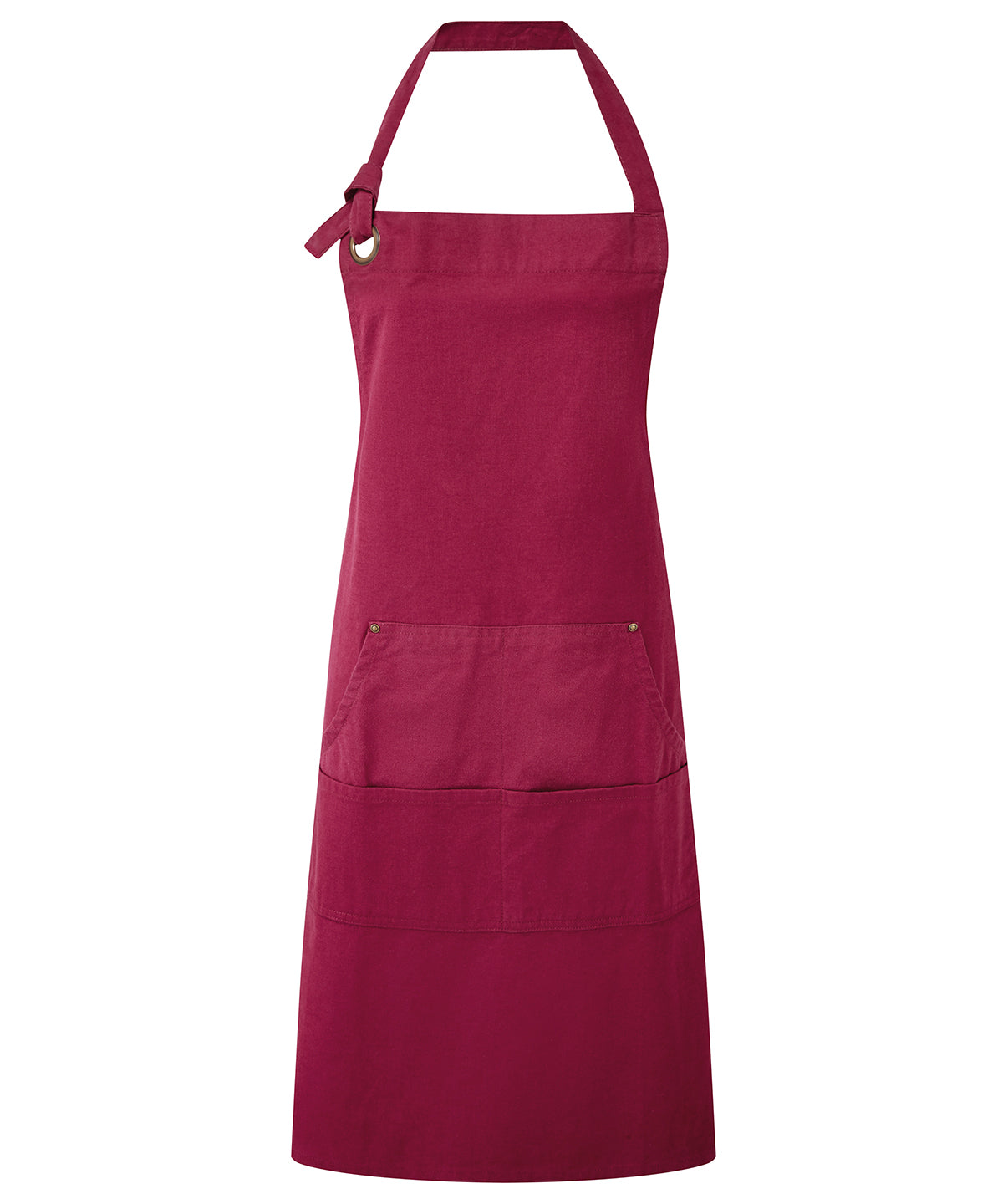 Calibre heavy cotton canvas pocket apron | burgundy