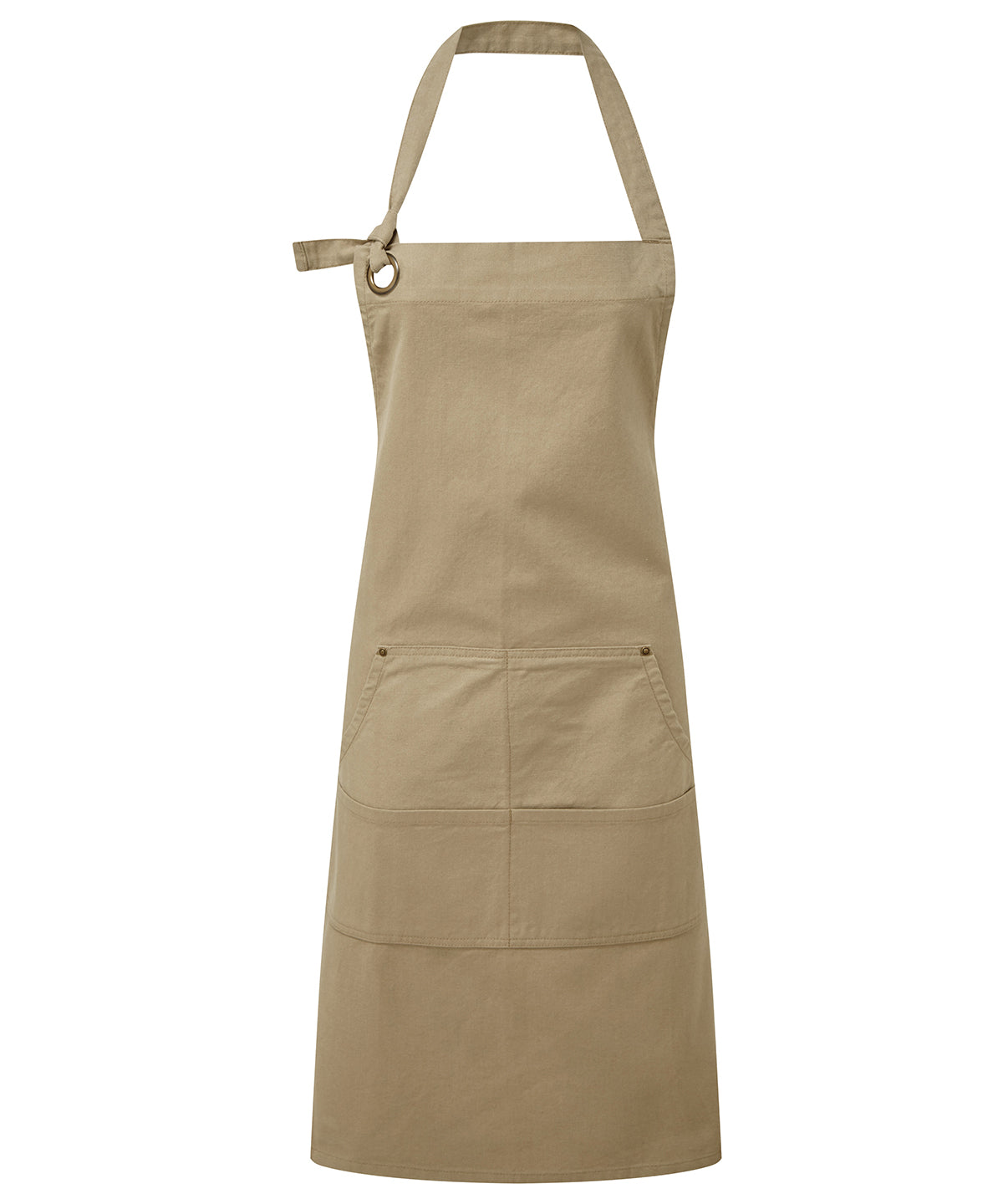 Calibre heavy cotton canvas pocket apron | khaki