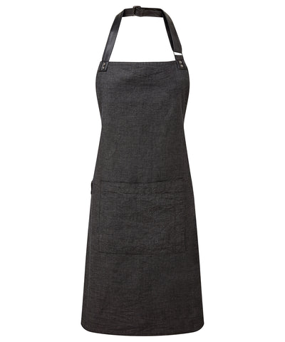 Annex Oxford bib apron | black
