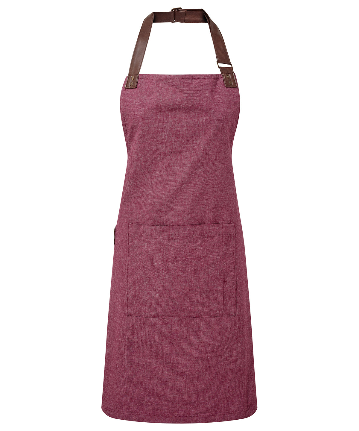 Annex Oxford bib apron | Burgundy