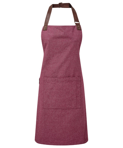 Annex Oxford bib apron | burgundy