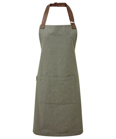 Annex Oxford bib apron | moss