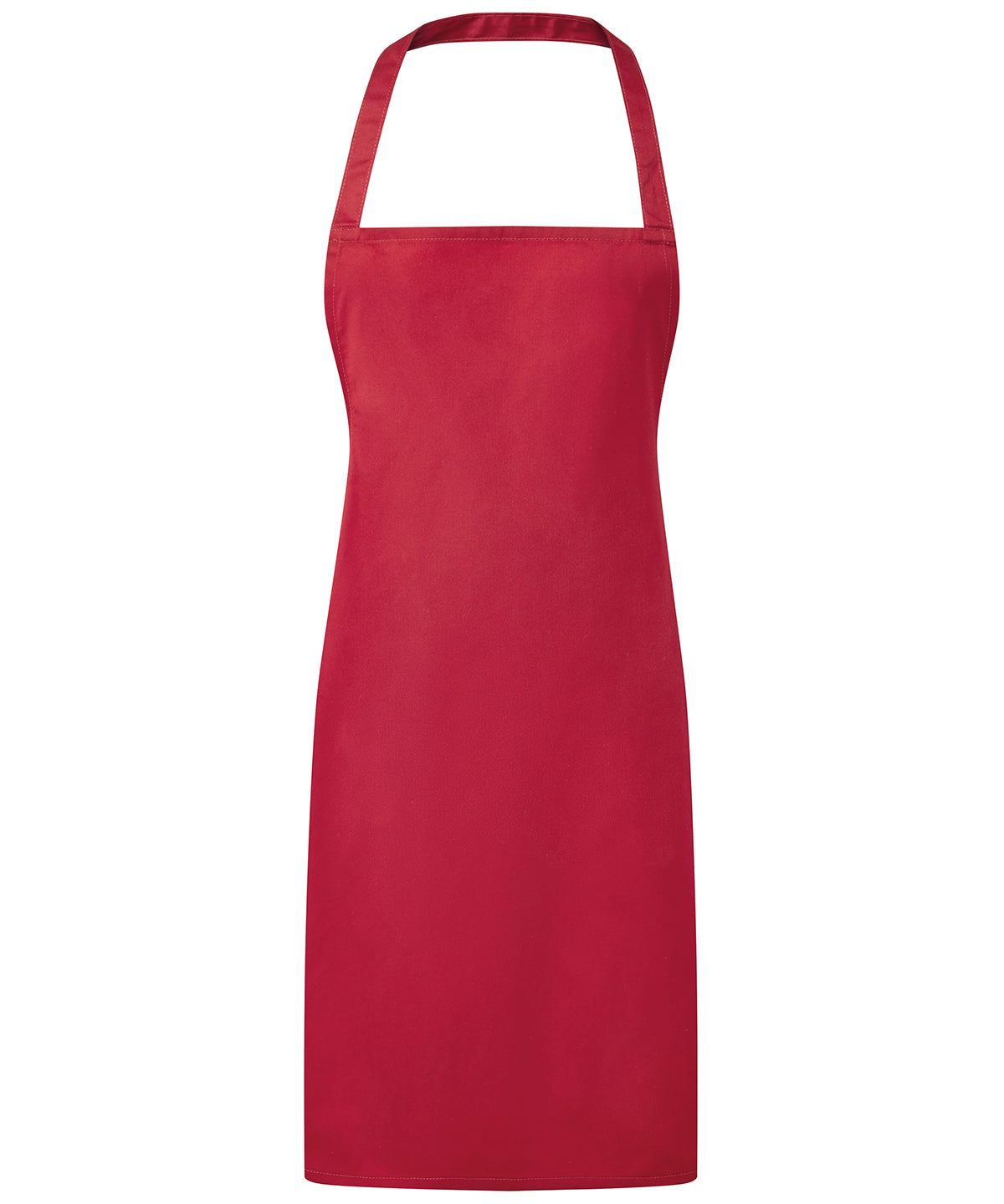Essential bib apron | red