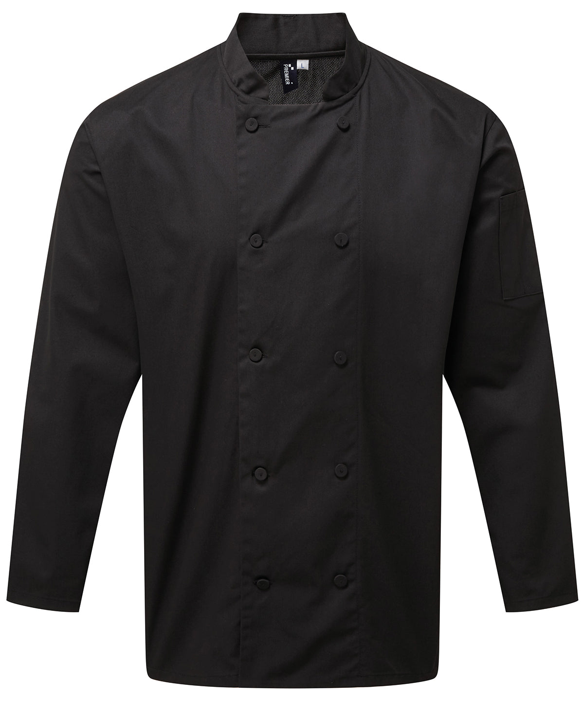 Chefs Coolchecker® long sleeve jacket | Black