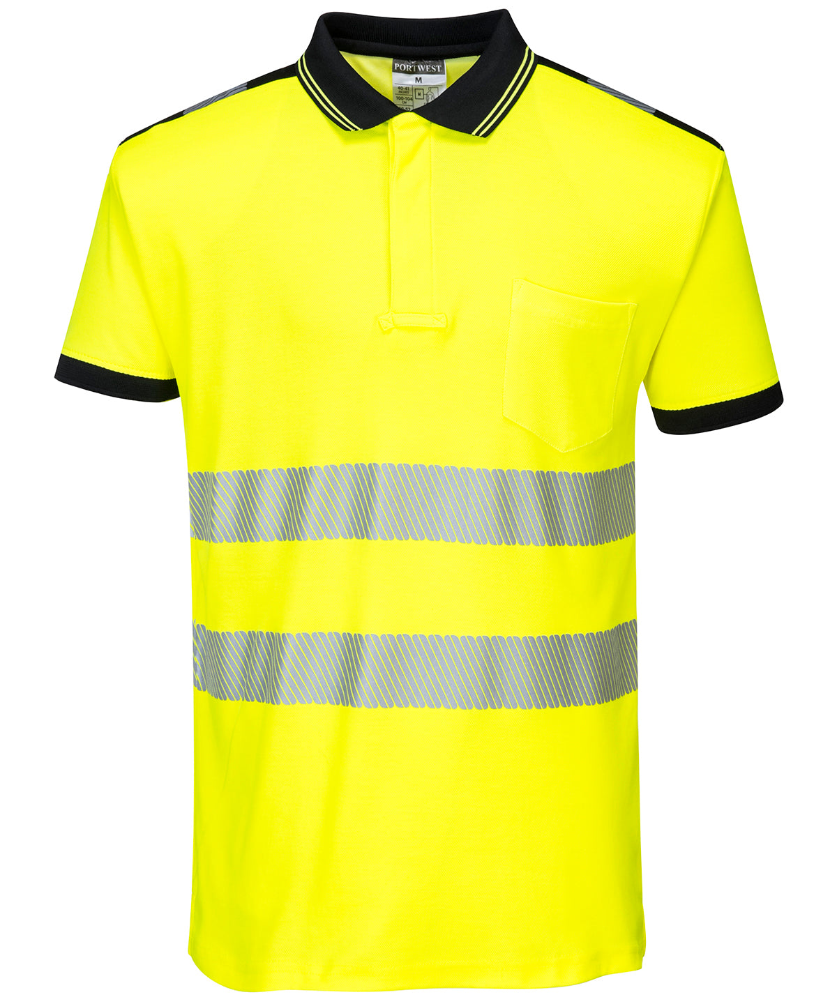 PW3 Hi-vis polo shirt (T180) | yellow/black