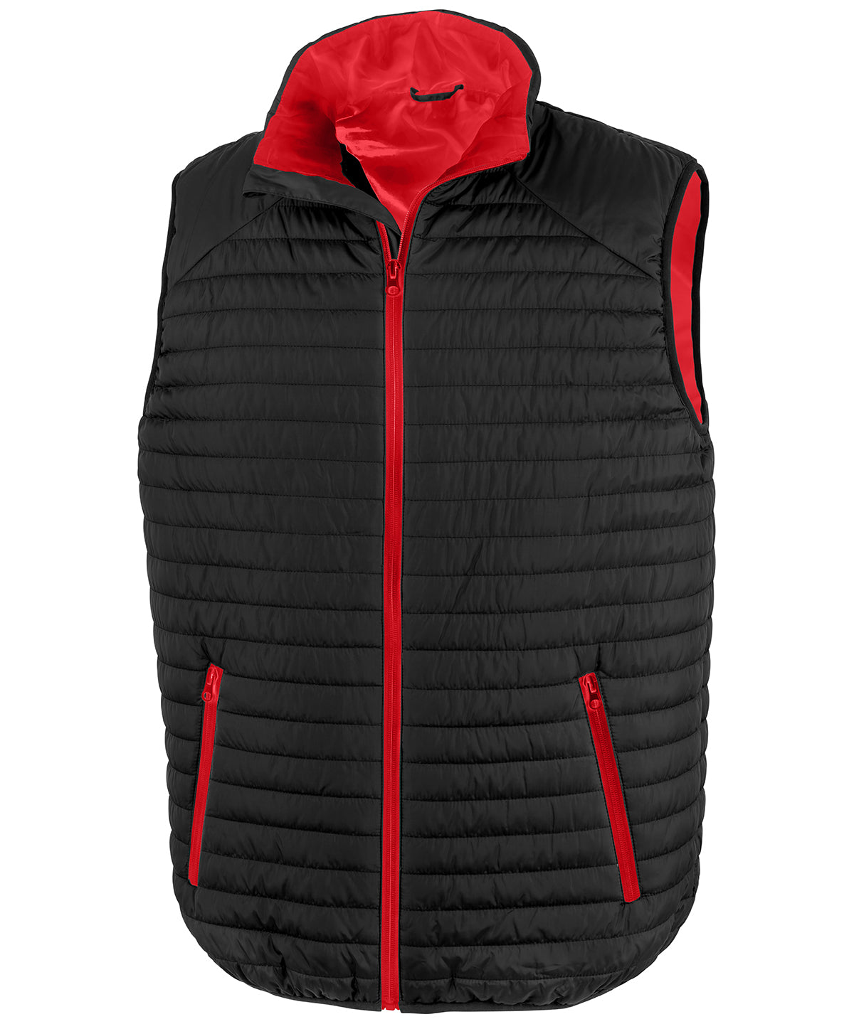 Thermoquilt gilet | black/red