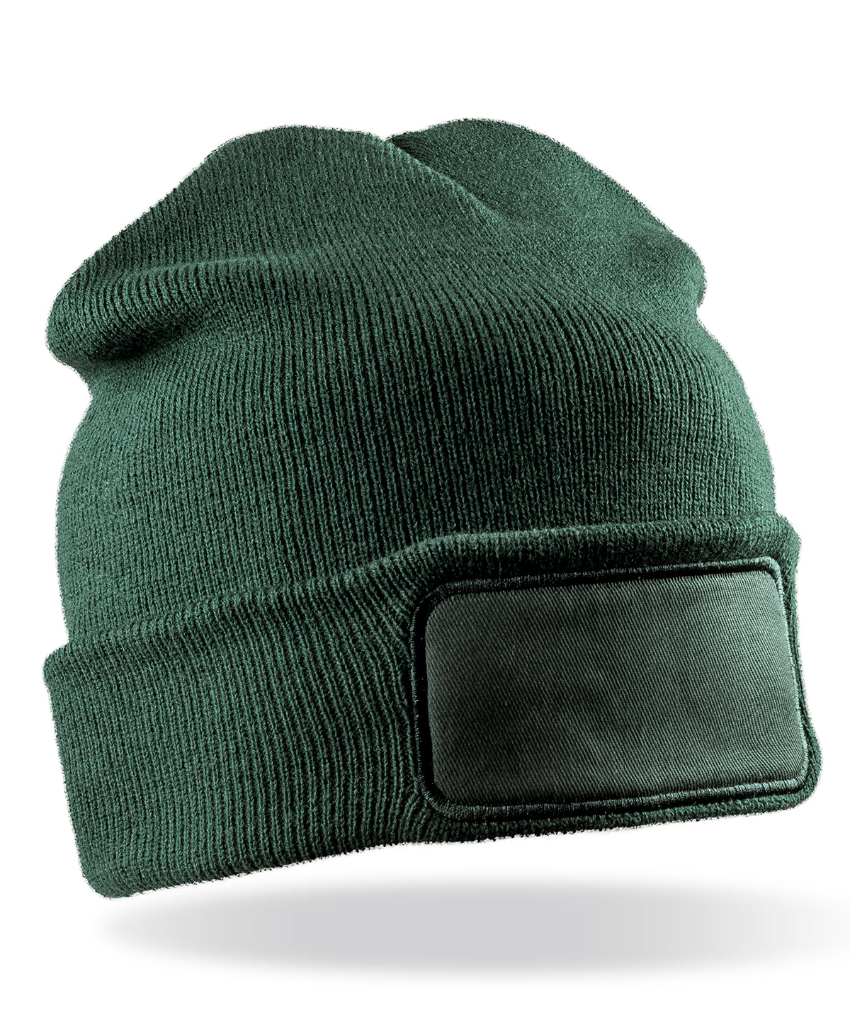 Double-knit printers beanie | bottle green