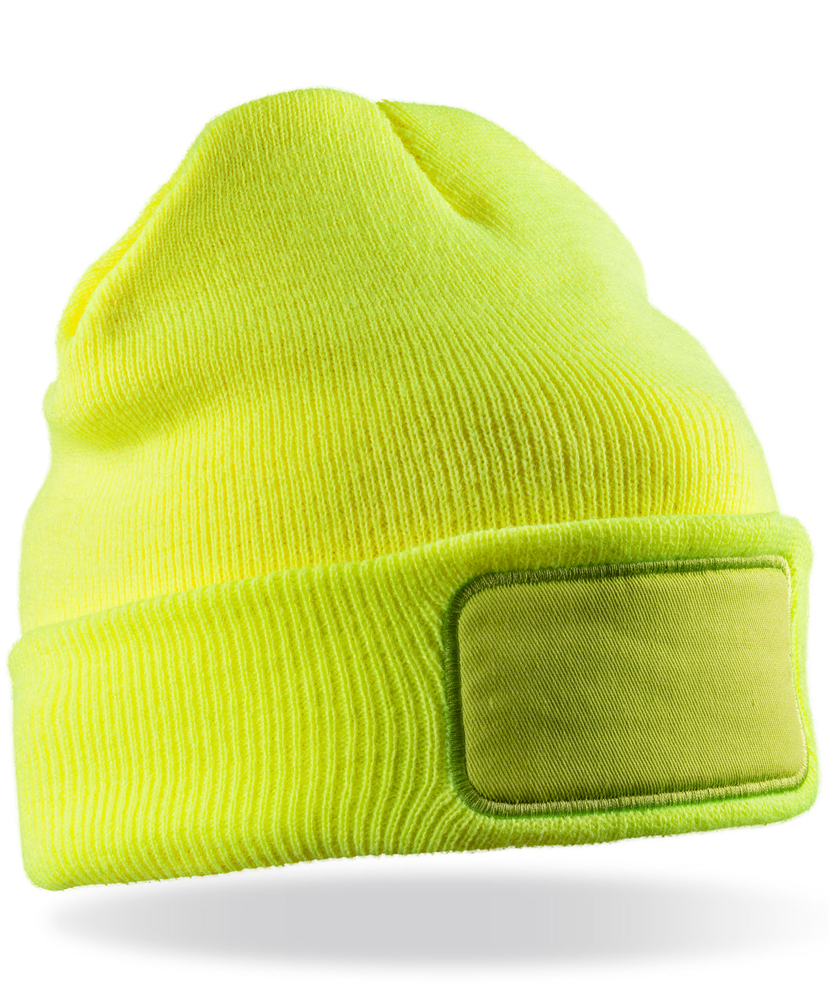 Double-knit Thinsulate printers beanie | fluorescent yellow