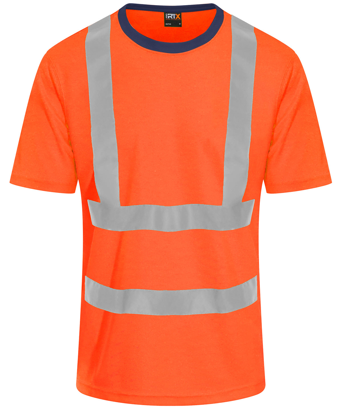 High visibility t-shirt | HV Orange/Navy