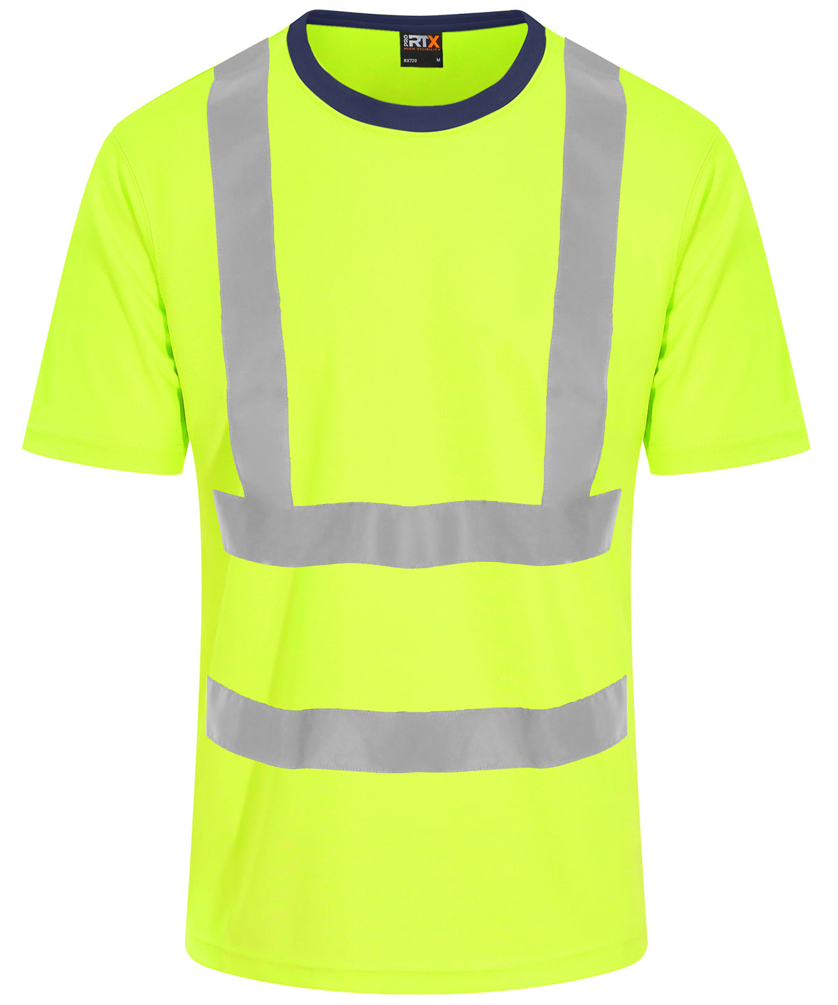 High visibility t-shirt | hv yellow/navy