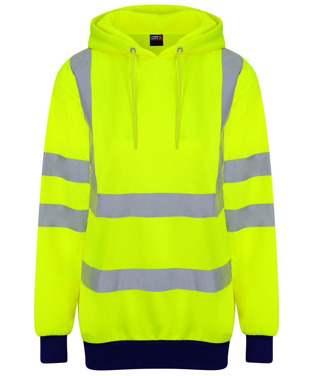 High visibility hoodie | HV Yellow/Navy