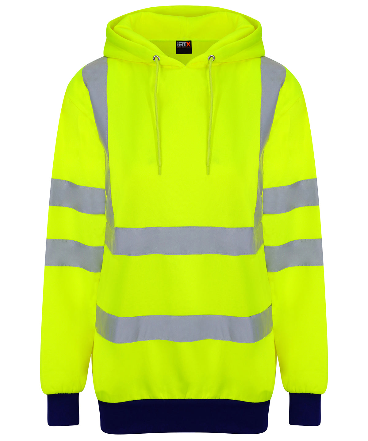 High visibility hoodie | hv yellow/navy