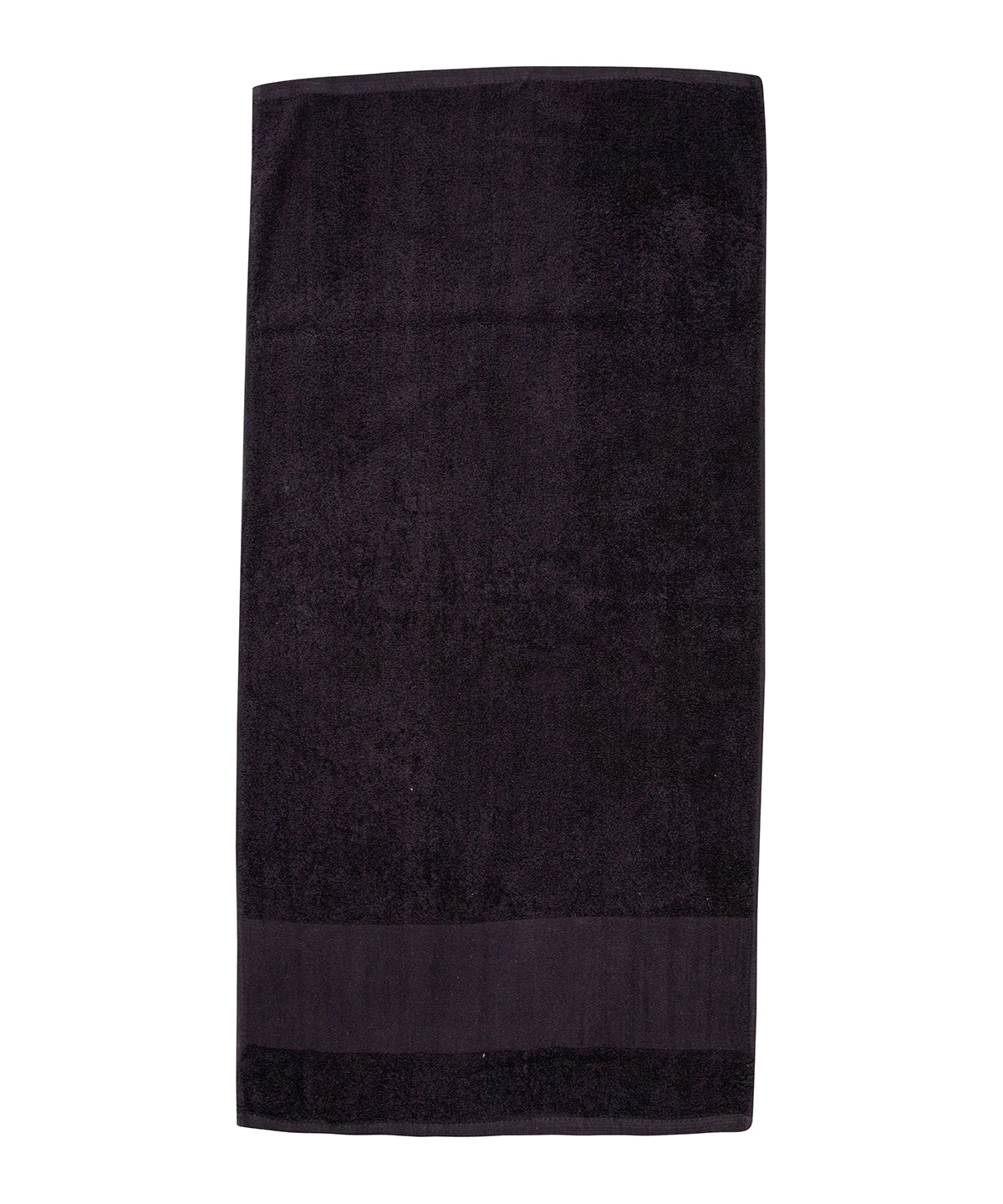 Printable border bath towel | Black