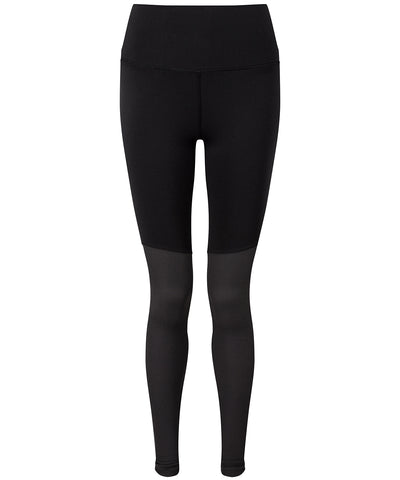 Womens TriDri® yoga leggings | black/charcoal