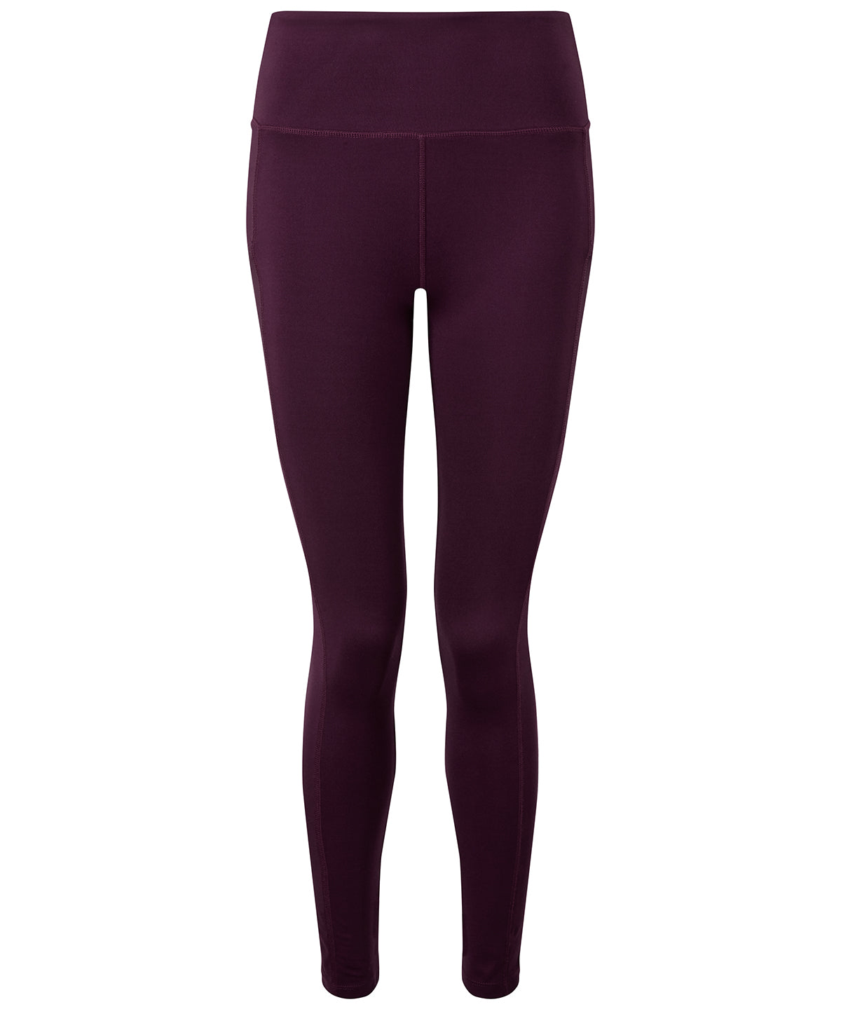 Womens TriDri® performance compression leggings | mulberry