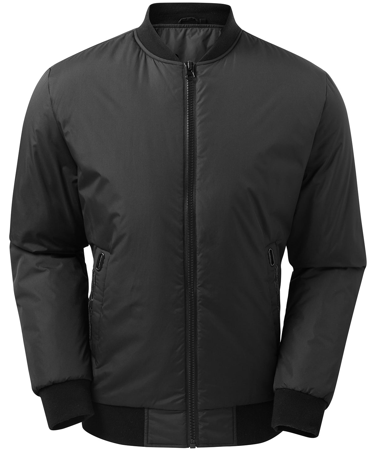 Delta plain bomber jacket | black