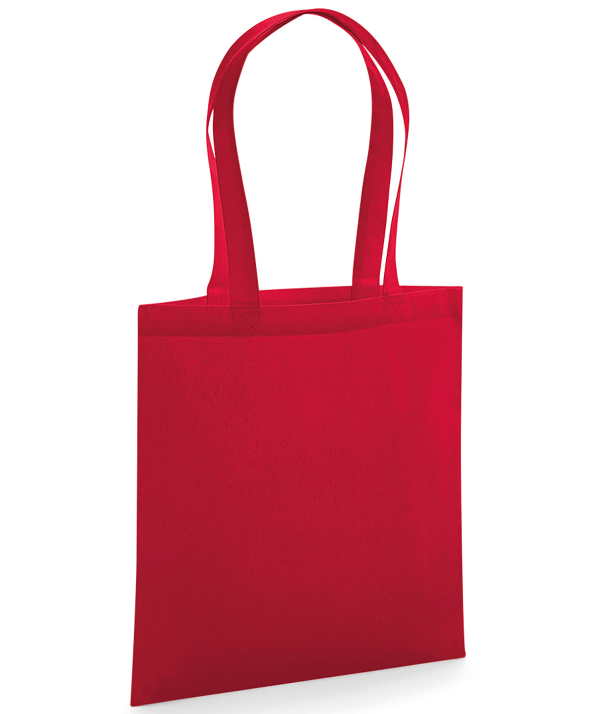 Organic premium cotton tote | classic red