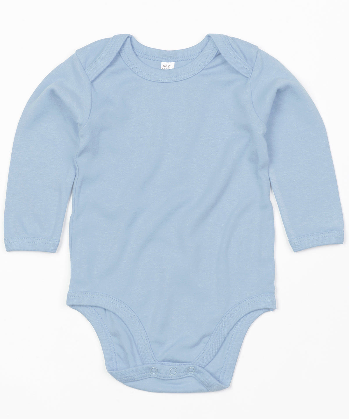 Baby organic long sleeve bodysuit | organic dusty blue