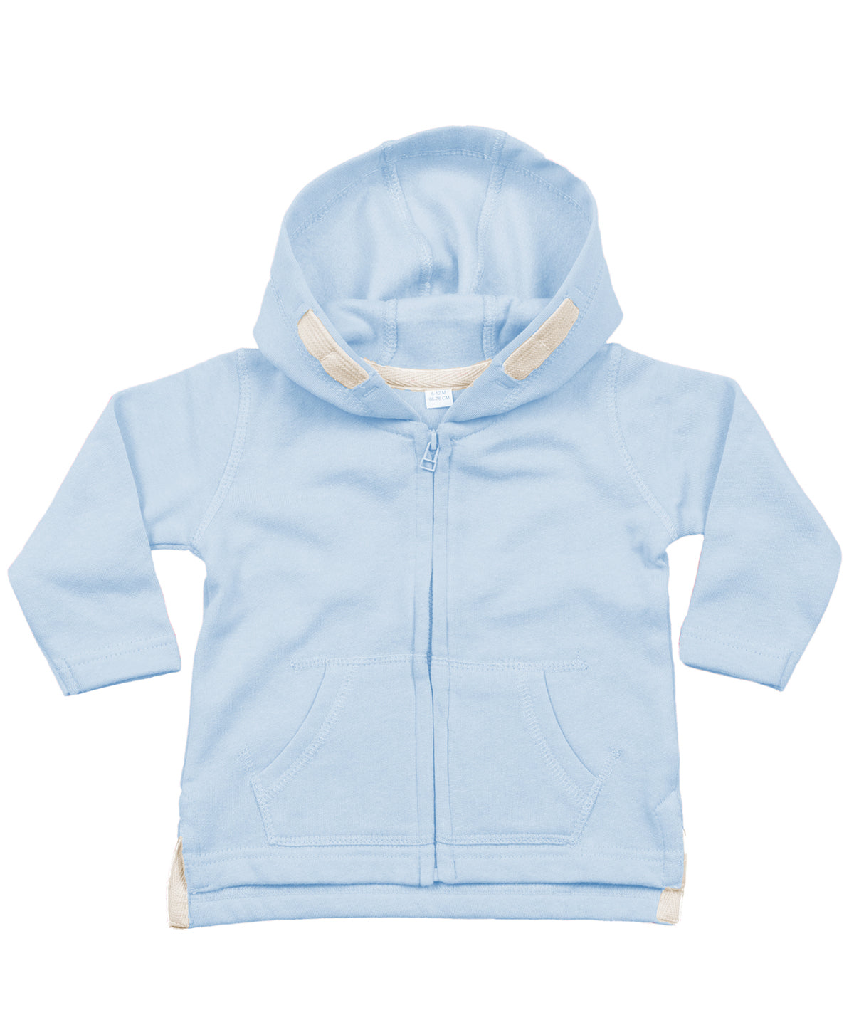 Baby zipped hoodie | dusty blue