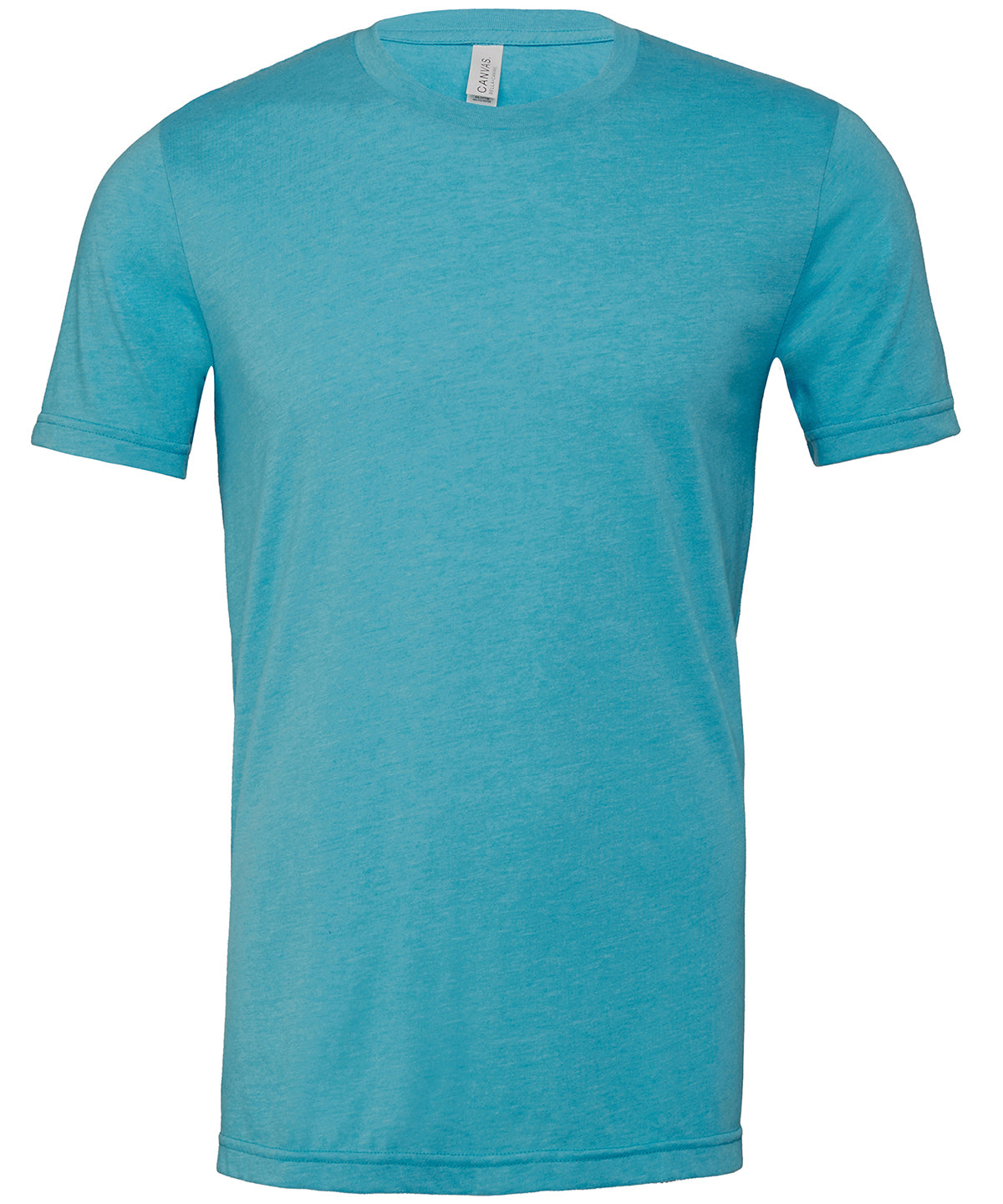 Unisex heather CVC short sleeve t-shirt | heather aqua