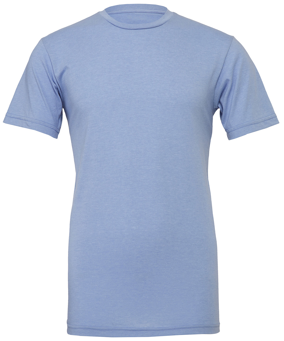 Unisex heather CVC short sleeve t-shirt | heather blue