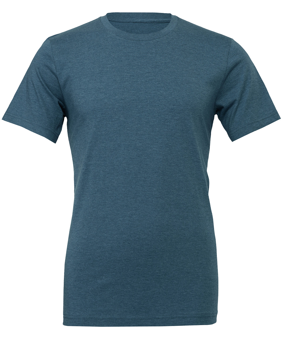 Unisex heather CVC short sleeve t-shirt | heather deep teal