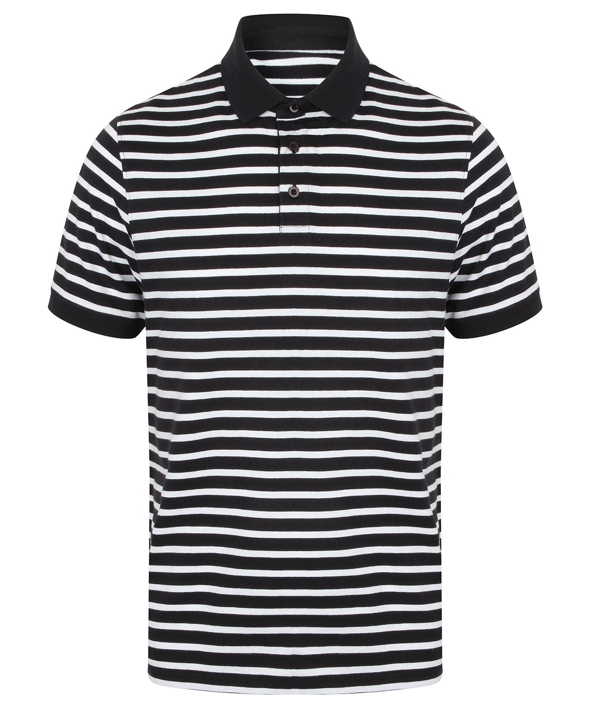 Striped Jersey polo shirt | Navy/White