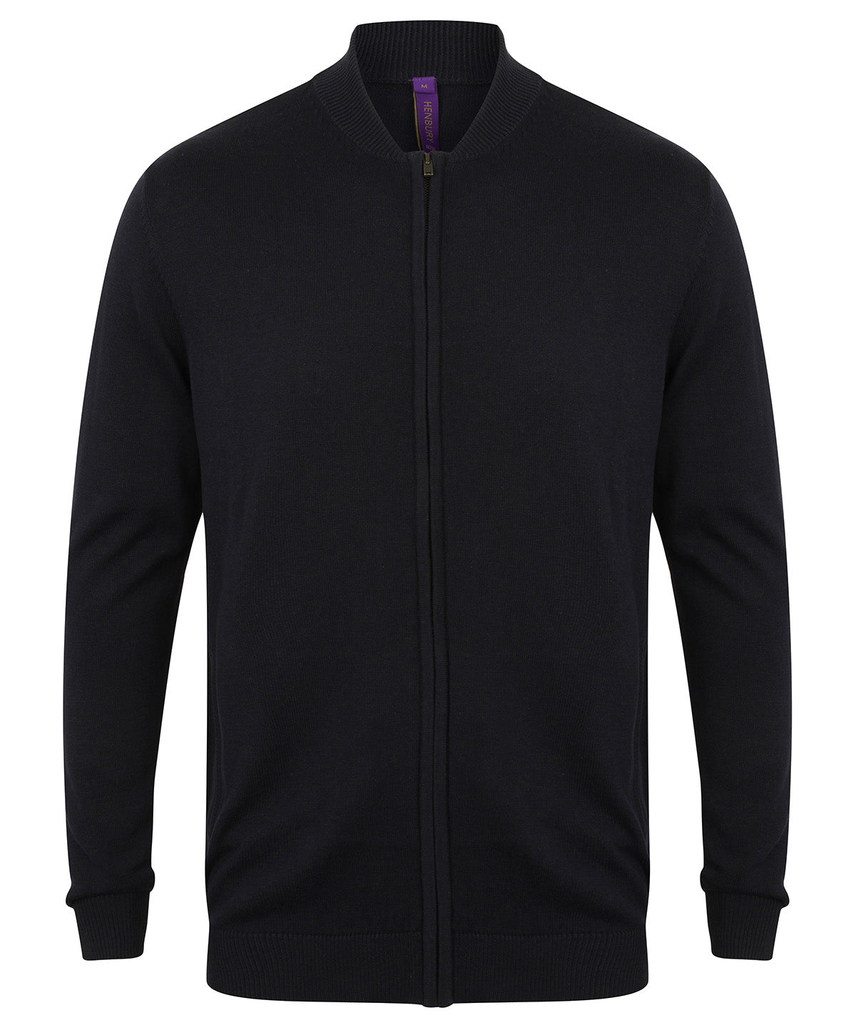 Unisex zip-through cardigan | navy