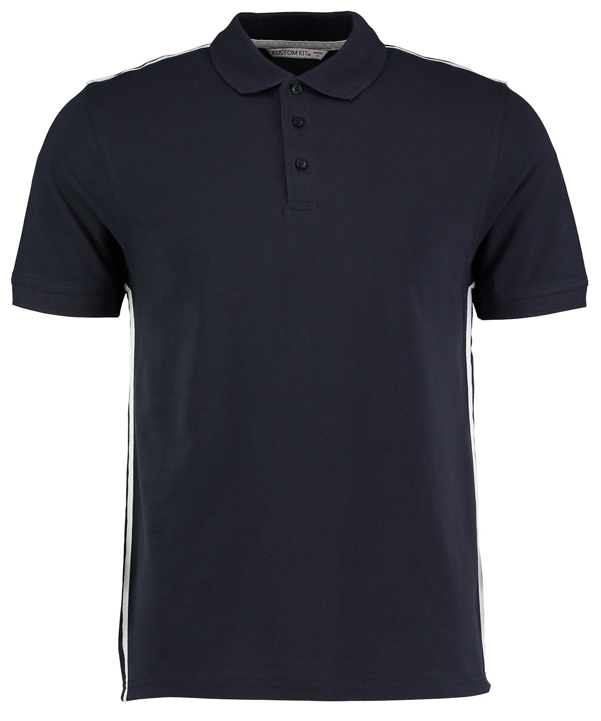 Team style slim fit polo shirt | Black/Red