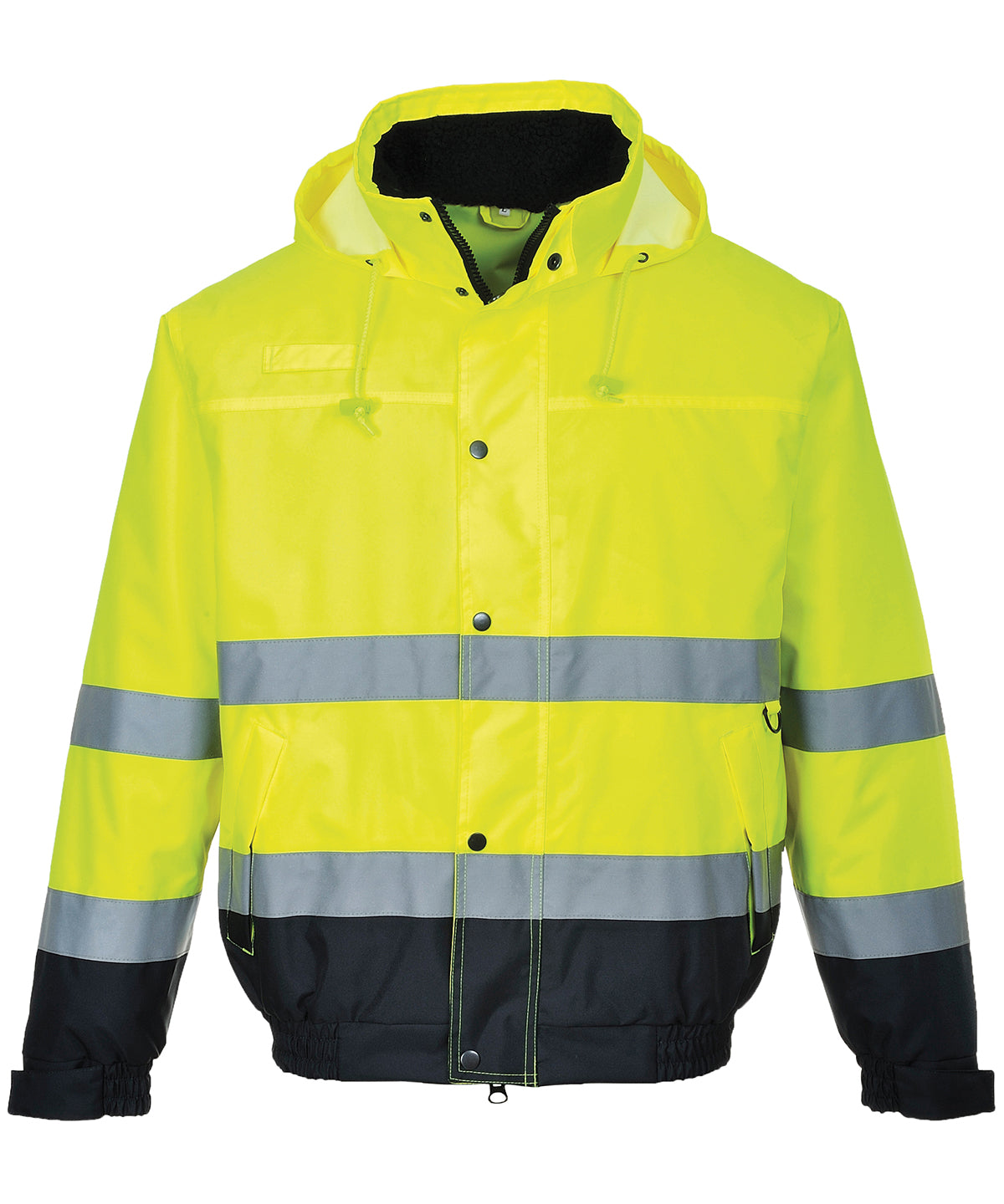 Hi-vis bomber jacket (S463/S226) | Hi-Vis Yellow/Navy