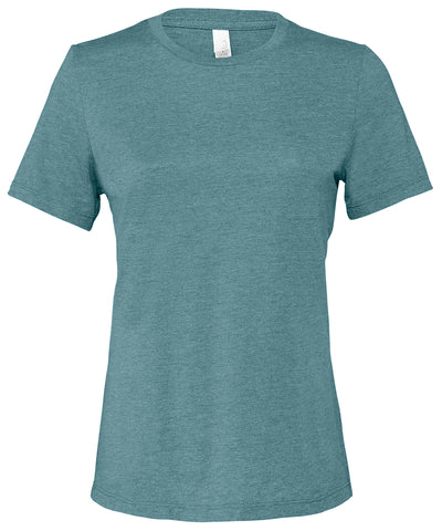 Womens relaxed Jersey short sleeve tee | heather deep teal