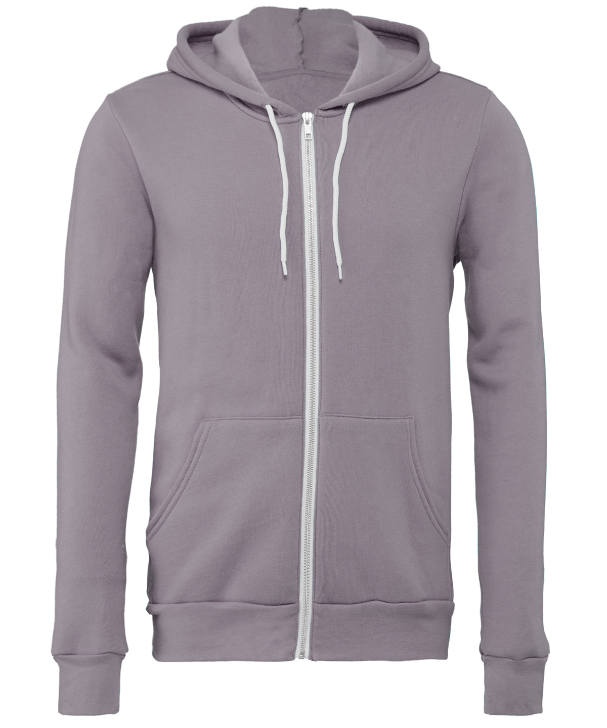 Unisex polycotton fleece full-zip hoodie | Storm