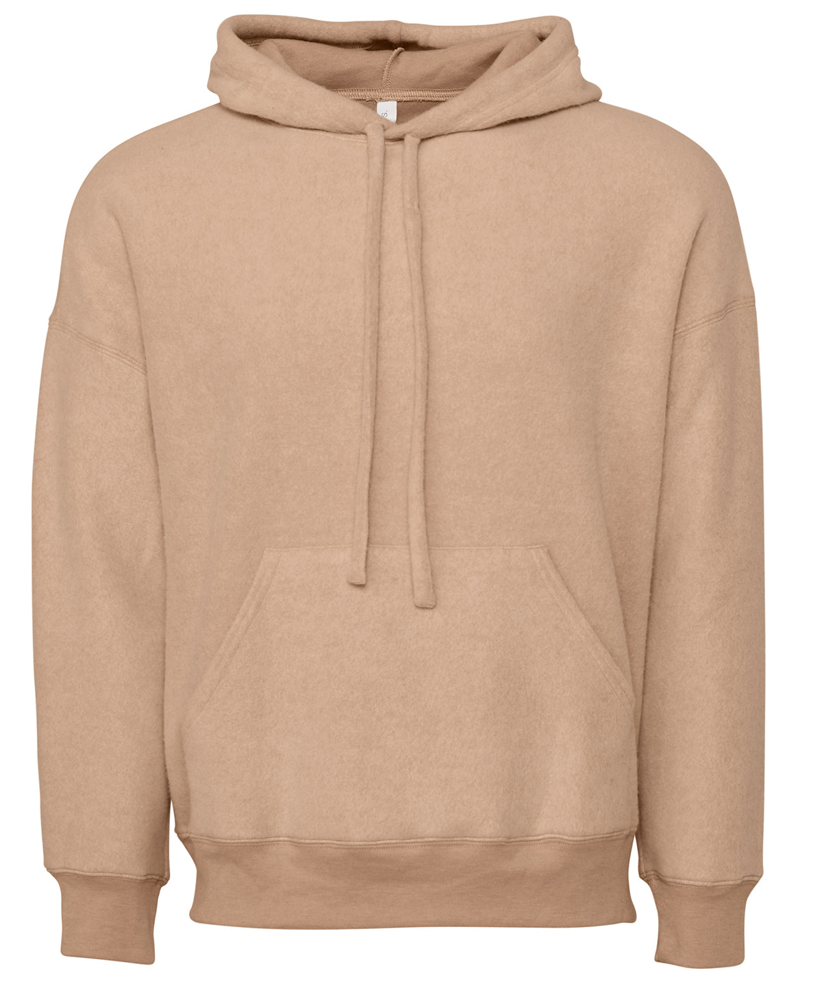 Unisex sueded fleece pullover hoodie | heather oatmeal