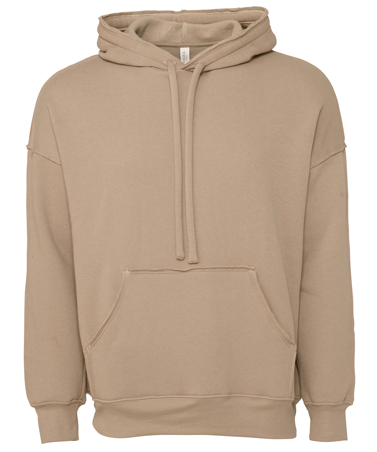 Unisex raw-seam hoodie | tan