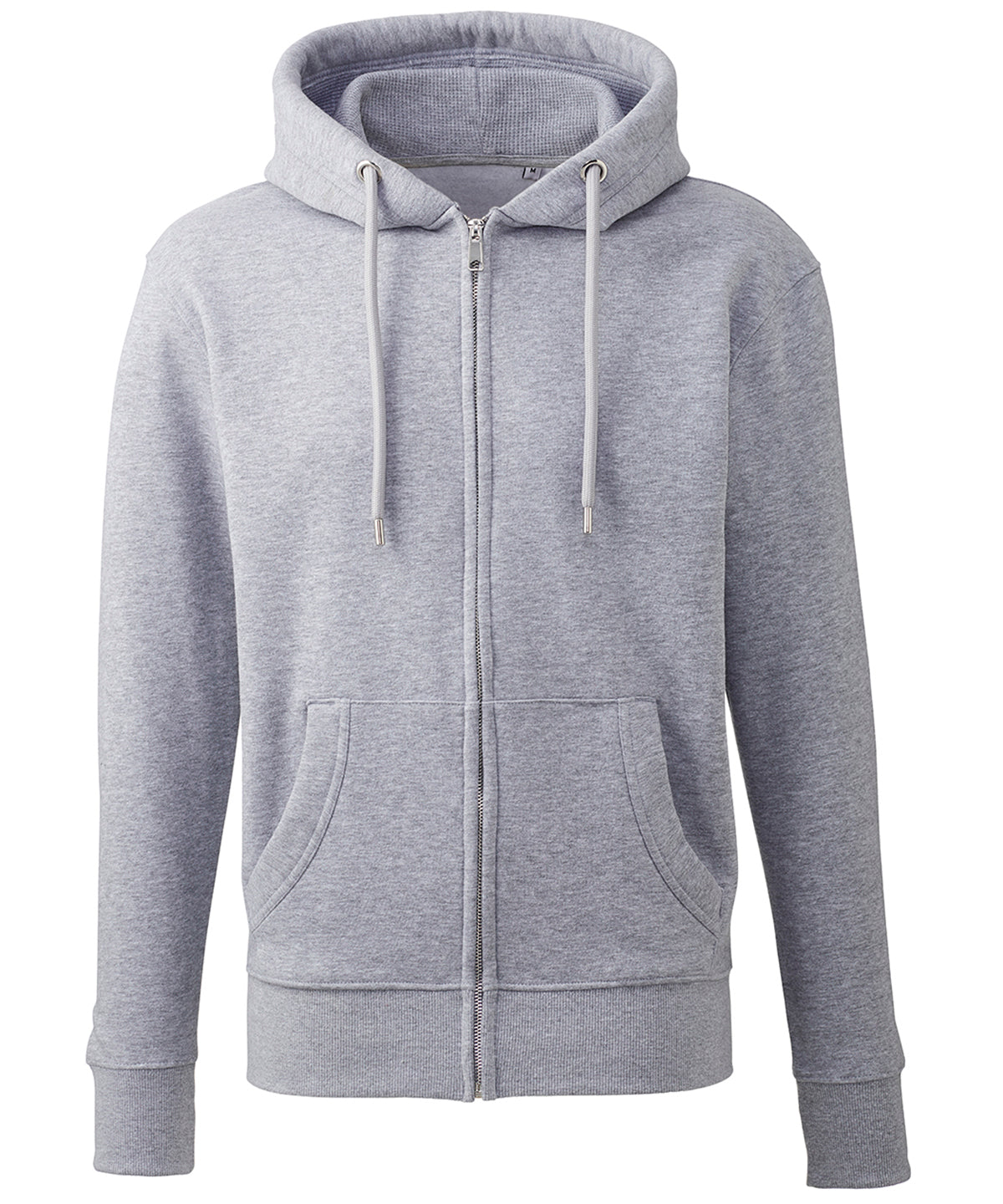 Mens Anthem full-zip hoodie | Grey Marl