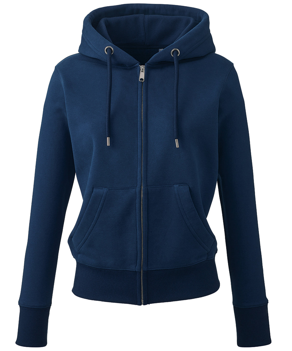 Womens Anthem full-zip hoodie | Navy