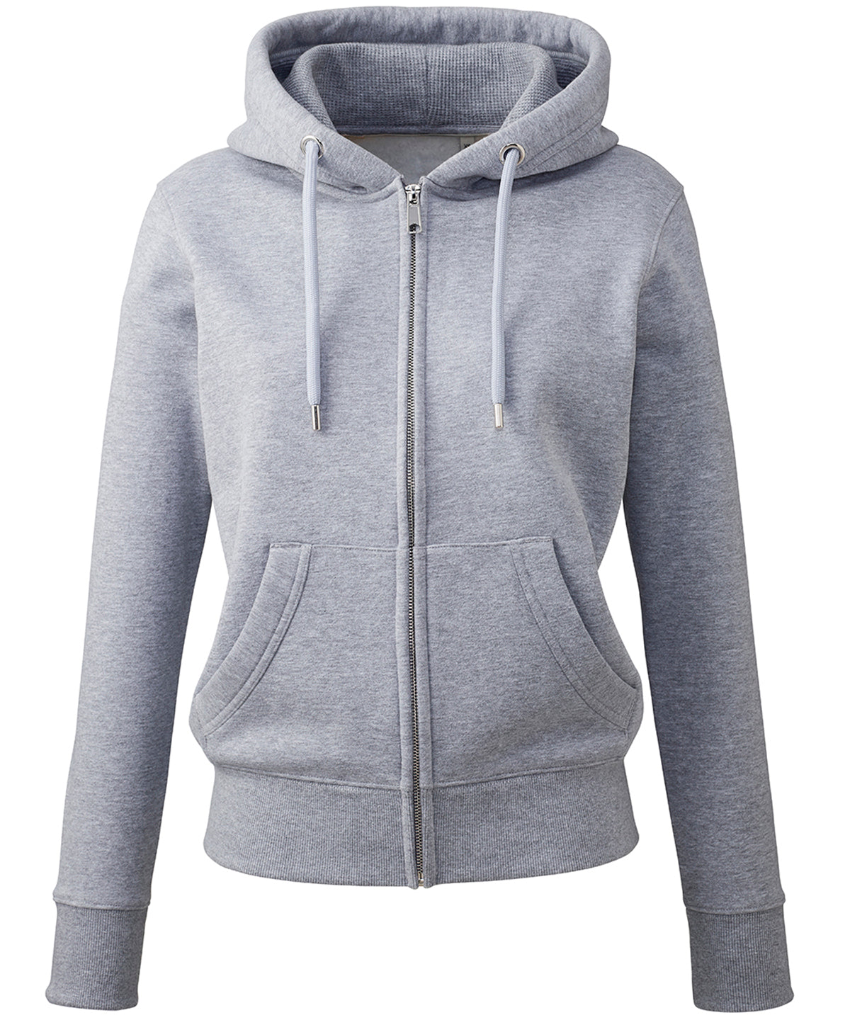 Womens Anthem full-zip hoodie | grey marl