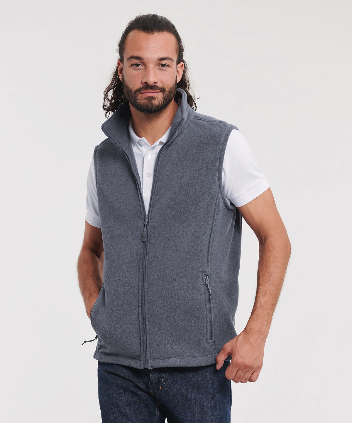 Outdoor fleece gilet | Burgundy