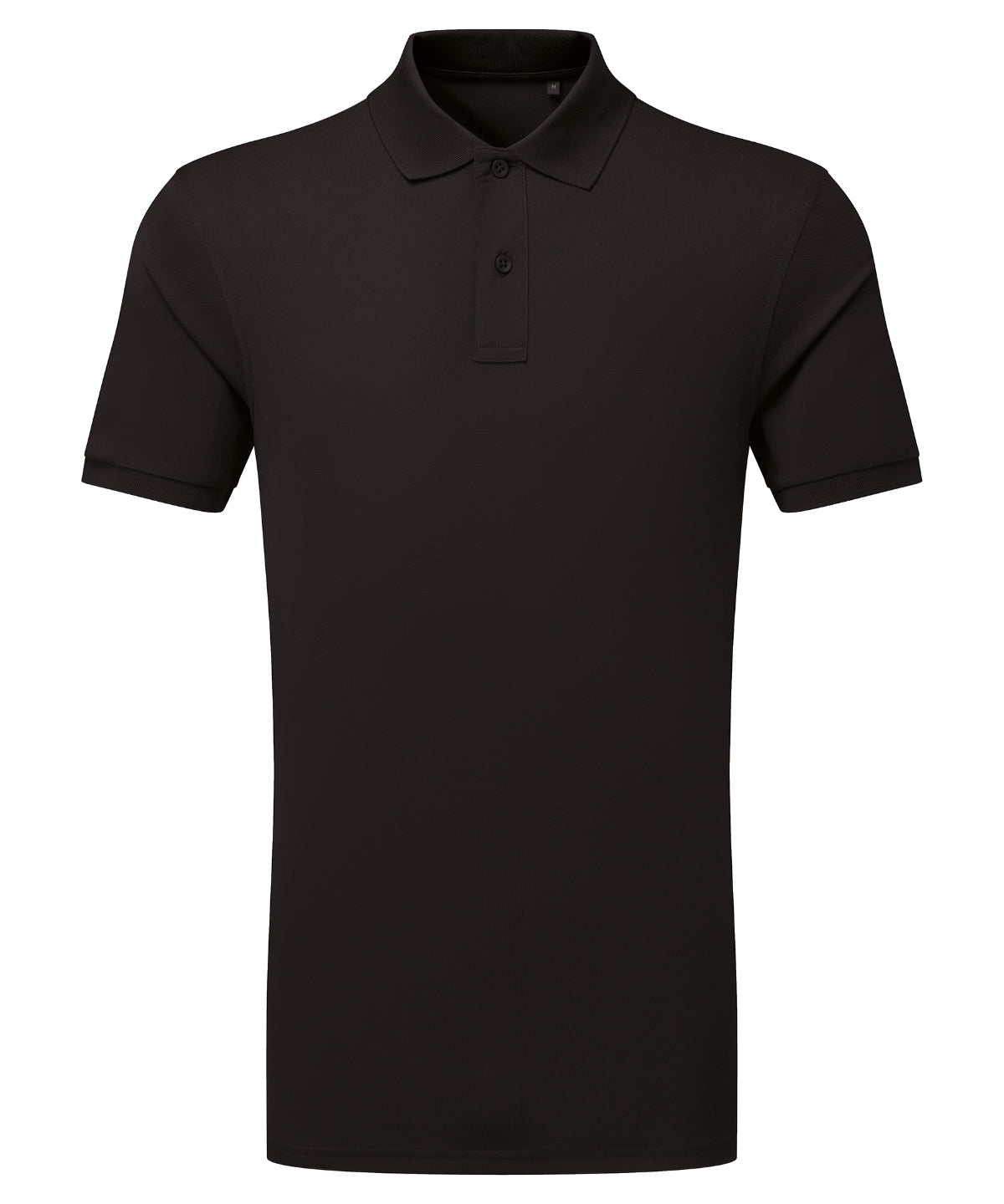 Cationic recycled polyester polo | black