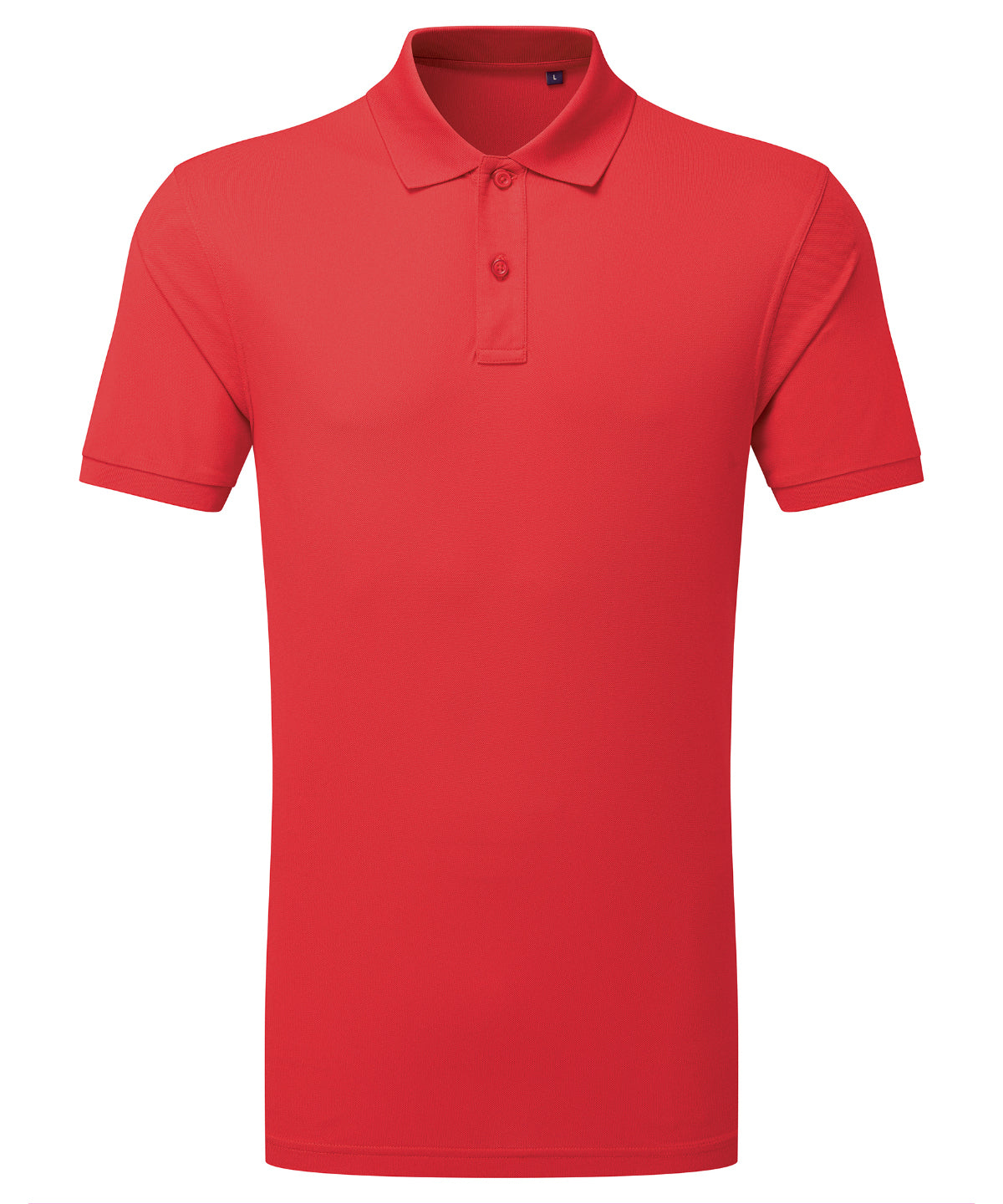 Cationic recycled polyester polo | red