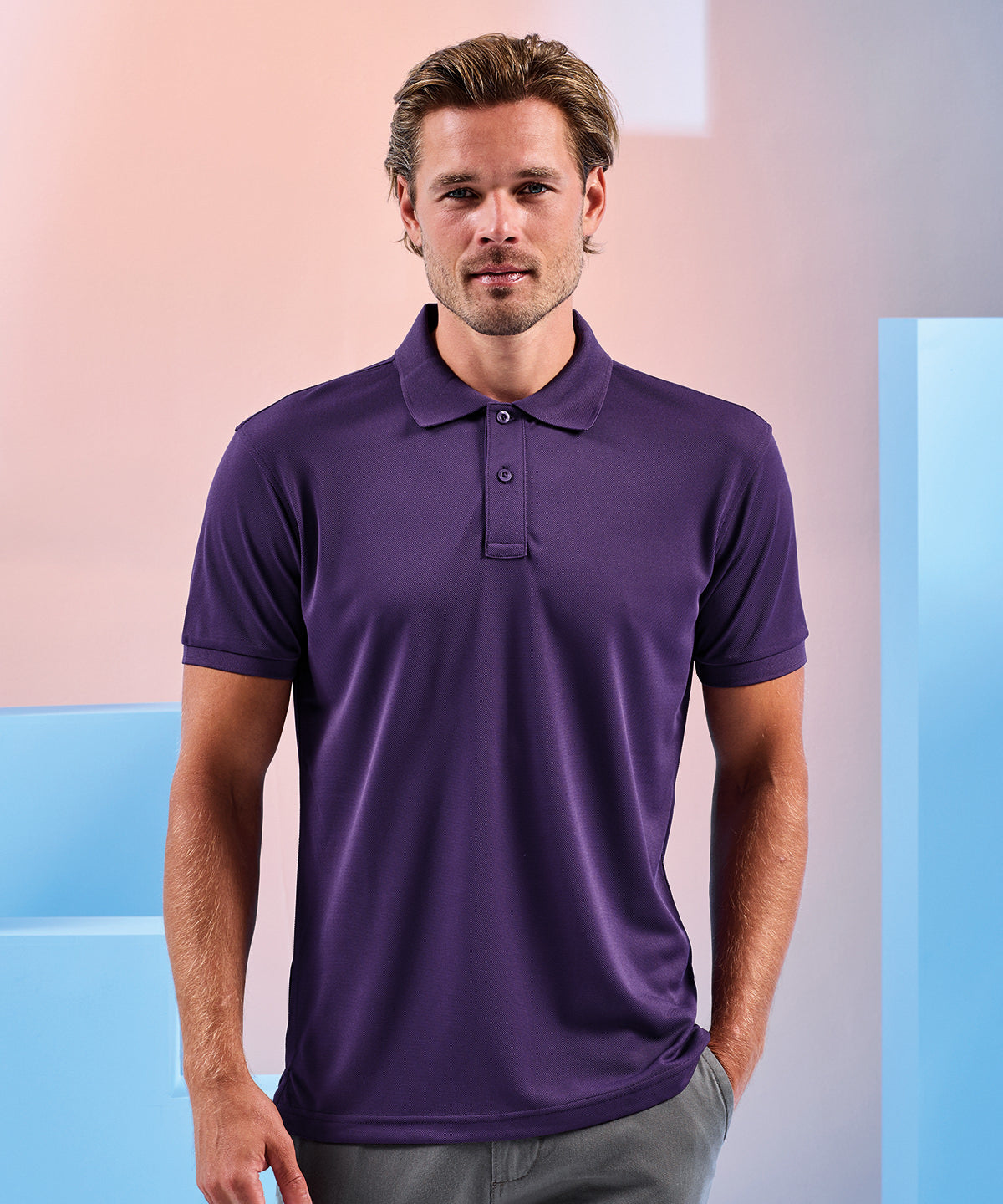 Mens GlacierTech polo | bottle
